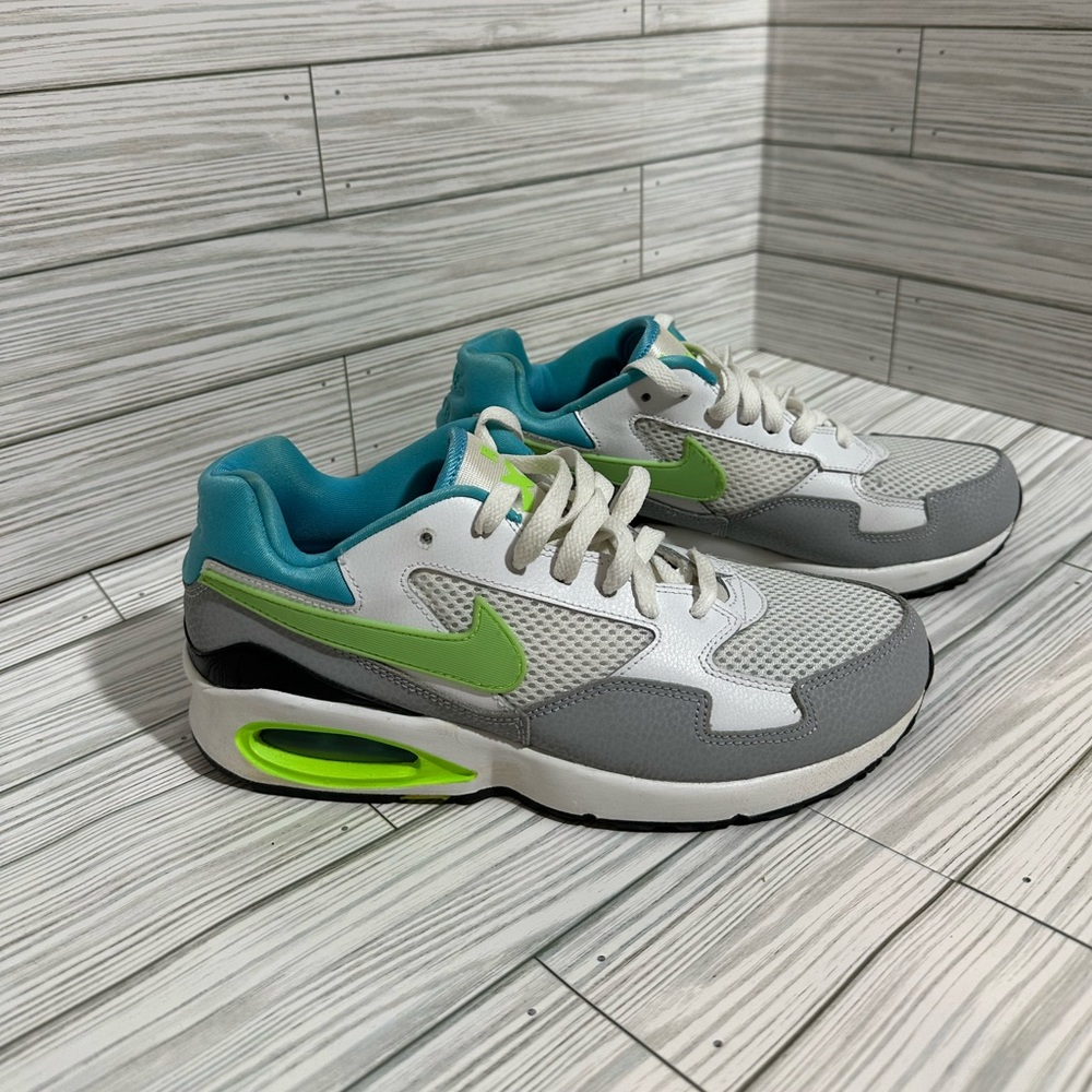 Nike Air Max ST Turquoise, Gray, Neon Green, and White Sz 8